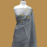 PURE BANARASI KORA JHAAD CHIKANKARI SAREE