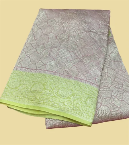 PURE KHADDI CHIFFON BANARASI SAREE