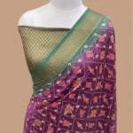 PURE COTTON SILK CHIKANKARI BANDHANI HANDLOOM BANARASI SAREE