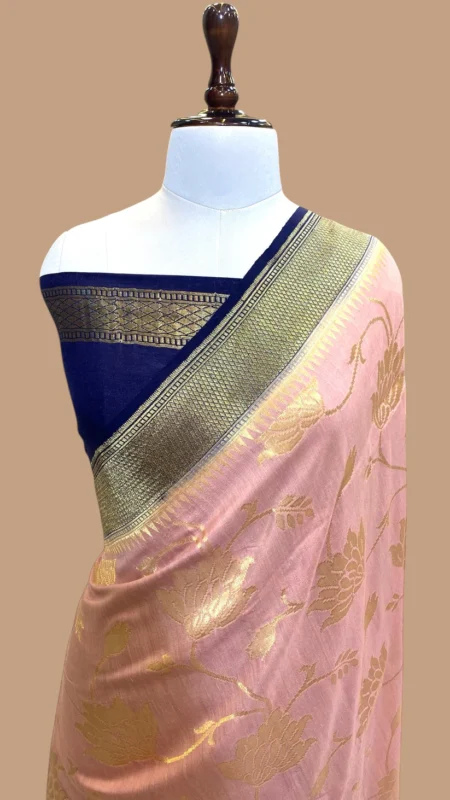 HANDWOVEN MASHRU SILK BANARASI SAREE