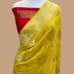 HANDWOVEN MASHRU SILK BANARASI SAREE