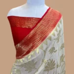 HANDWOVEN MASHRU SILK BANARASI SAREE