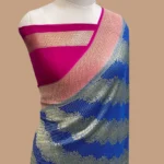 Banarasi KHADDI GEORGETTE HANDLOOM BANARASI SAREE