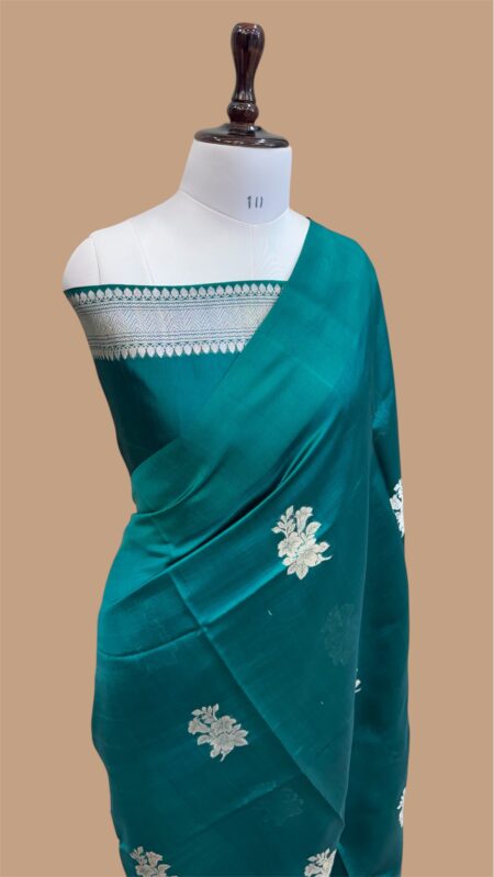 Pure mango silk handloom banarasi saree