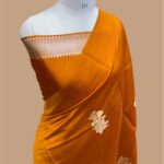 Pure mango silk handloom banarasi saree