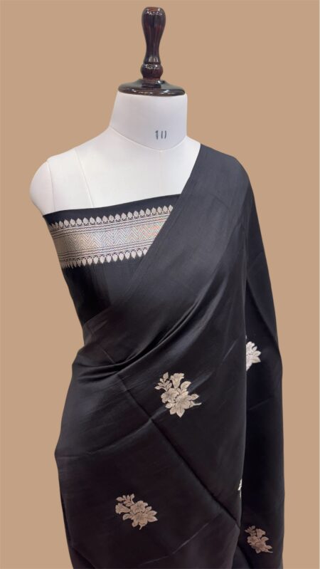 Pure mango silk handloom banarasi saree