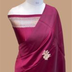 Pure mango silk handloom banarasi saree