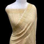 Pure tussar silk handloom banarasi saree