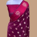 Pure mango silk handloom banarasi saree