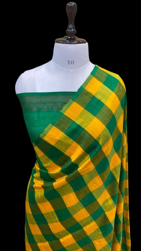 Handwoven pure matka tussar silk saree