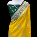 Pure chinya silk handloom banarasi saree