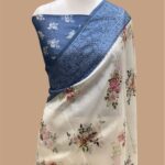 Pure organza silk chikankari banarasi saree