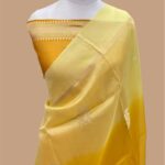 Pure kora silk handloom banarasi saree