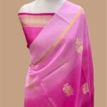 Pure kora silk handloom banarasi saree
