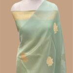 Pure kora silk handloom banarasi saree