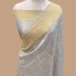 Pure khaddi georgette tissue handloom banarasi saree