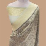 Pure khaddi georgette handloom banarasi saree