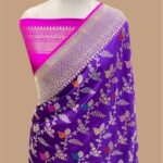 Pure kataan silk handloom banarasi jangla kadhua saree