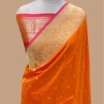 Pure kataan silk handloom banarasi kadhua saree