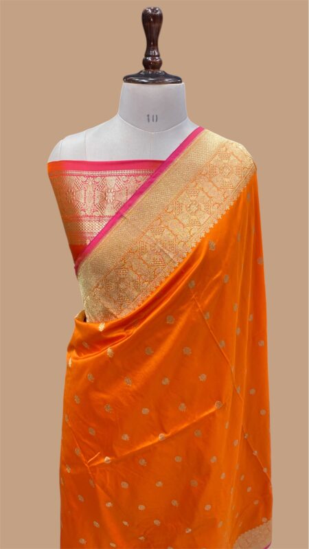 Pure kataan silk handloom banarasi kadhua saree