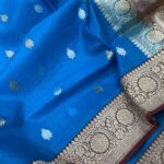 Pure kora handloom banarasi kadhua saree