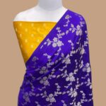 Pure mango silk handloom banarasi saree