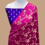 Pure mango silk handloom banarasi saree