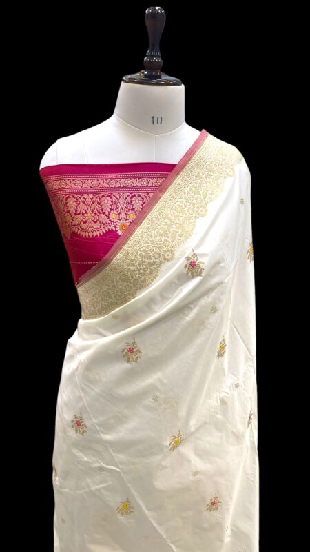 Pure kataan silk handloom kadhua banarasi saree