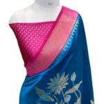 Pure mango silk handloom banarasi saree